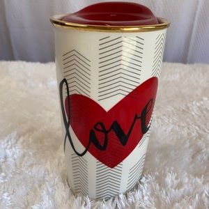 Starbucks Red Heart Love 2014 12oz Traveler
